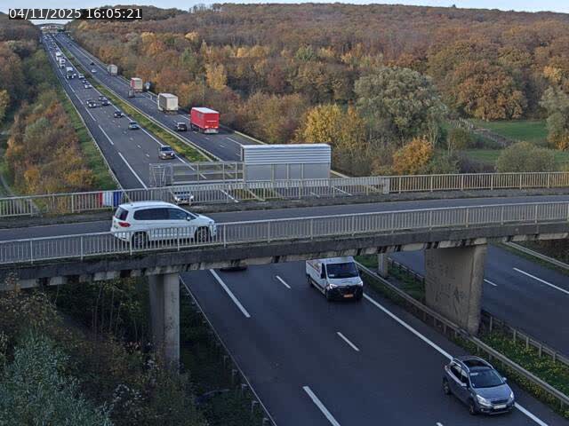 <h2>Caméra autoroute France - A31, Zoufftgen direction Luxembourg-ville, à la frontière entre la France et le Luxembourg</h2>