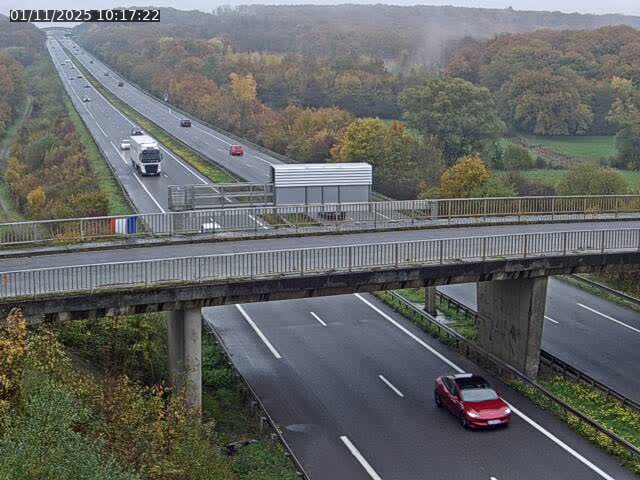 Caméra autoroute France - A31, Zoufftgen direction Luxembourg-ville, à la frontière entre la France et le Luxembourg