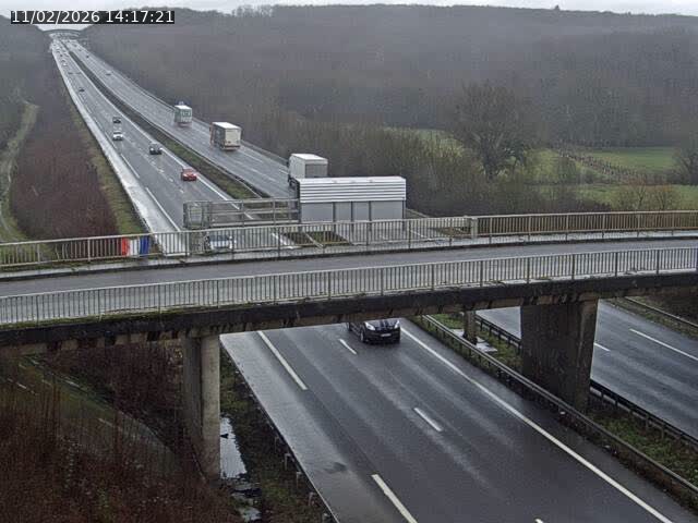 Caméra autoroute France - A31, Zoufftgen direction Luxembourg-ville, à la frontière entre la France et le Luxembourg