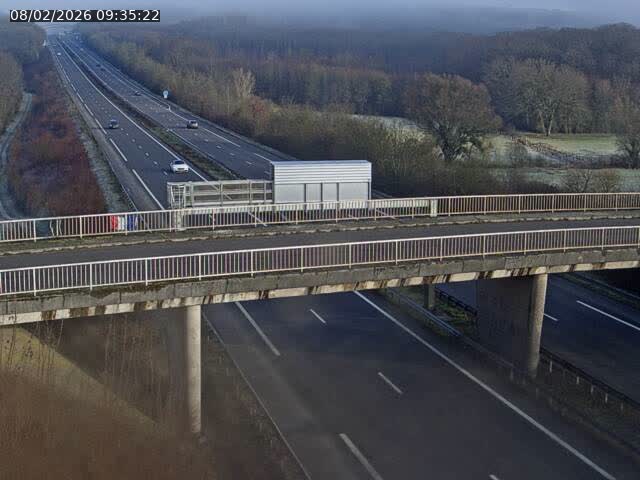 Caméra autoroute France - A31, Zoufftgen direction Luxembourg-ville, à la frontière entre la France et le Luxembourg