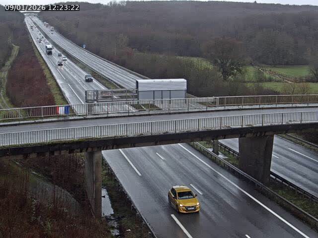 Caméra autoroute France - A31, Zoufftgen direction Luxembourg-ville, à la frontière entre la France et le Luxembourg