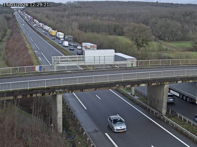 Caméra autoroute France - A31, Zoufftgen direction Luxembourg-ville, à la frontière entre la France et le Luxembourg