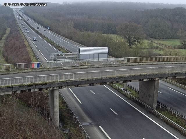 Caméra autoroute France - A31, Zoufftgen direction Luxembourg-ville, à la frontière entre la France et le Luxembourg