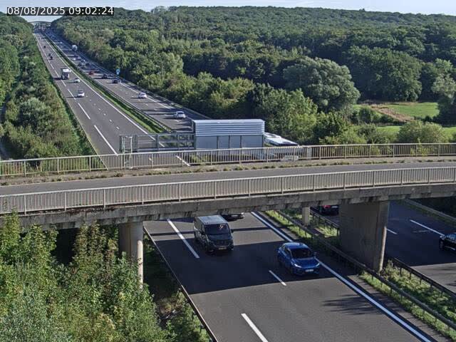 Caméra autoroute France - A31, Zoufftgen direction Luxembourg-ville, à la frontière entre la France et le Luxembourg
