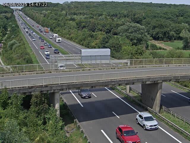 Caméra autoroute France - A31, Zoufftgen direction Luxembourg-ville, à la frontière entre la France et le Luxembourg