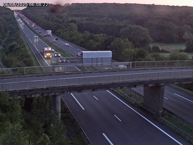 Caméra autoroute France - A31, Zoufftgen direction Luxembourg-ville, à la frontière entre la France et le Luxembourg
