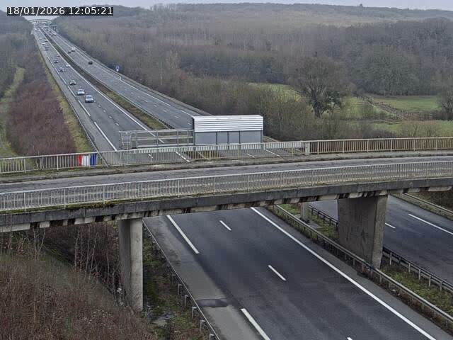 Caméra autoroute France - A31, Zoufftgen direction Luxembourg-ville, à la frontière entre la France et le Luxembourg
