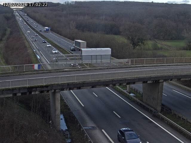 <h2>Caméra autoroute France - A31, Zoufftgen direction Luxembourg-ville, à la frontière entre la France et le Luxembourg</h2>