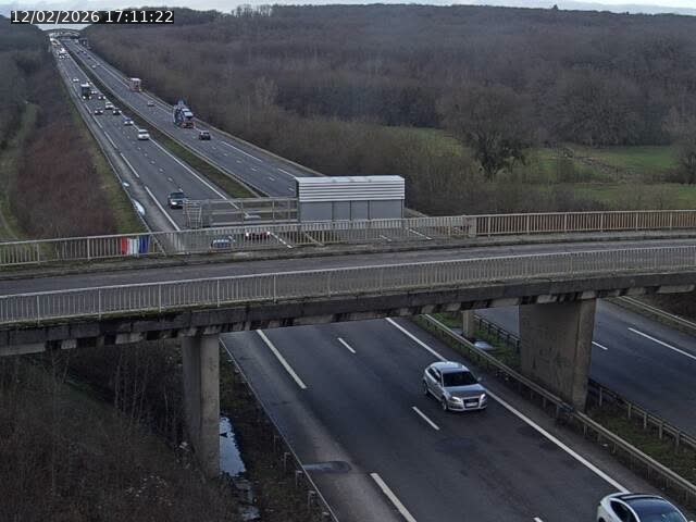 <h2>Caméra autoroute France - A31, Zoufftgen direction Luxembourg-ville, à la frontière entre la France et le Luxembourg</h2>