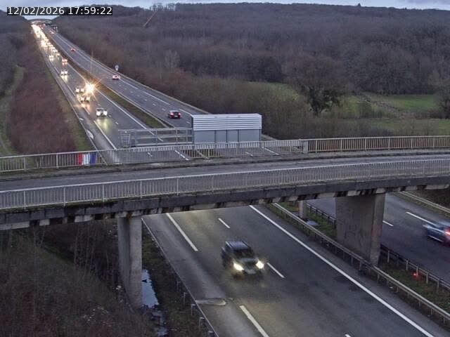 <h2>Caméra autoroute France - A31, Zoufftgen direction Luxembourg-ville, à la frontière entre la France et le Luxembourg</h2>