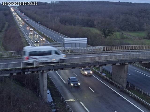 <h2>Caméra autoroute France - A31, Zoufftgen direction Luxembourg-ville, à la frontière entre la France et le Luxembourg</h2>