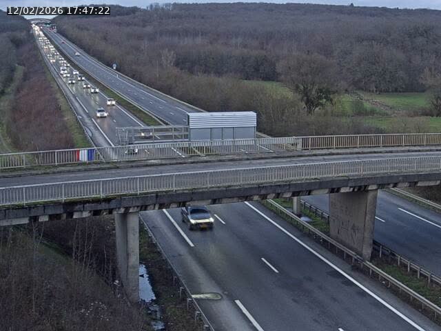 <h2>Caméra autoroute France - A31, Zoufftgen direction Luxembourg-ville, à la frontière entre la France et le Luxembourg</h2>