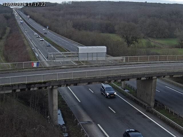 <h2>Caméra autoroute France - A31, Zoufftgen direction Luxembourg-ville, à la frontière entre la France et le Luxembourg</h2>