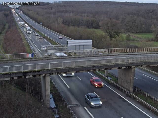 <h2>Caméra autoroute France - A31, Zoufftgen direction Luxembourg-ville, à la frontière entre la France et le Luxembourg</h2>