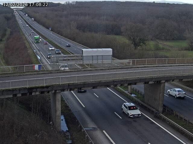 <h2>Caméra autoroute France - A31, Zoufftgen direction Luxembourg-ville, à la frontière entre la France et le Luxembourg</h2>