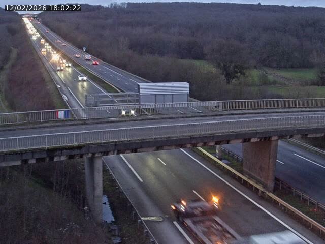 <h2>Caméra autoroute France - A31, Zoufftgen direction Luxembourg-ville, à la frontière entre la France et le Luxembourg</h2>