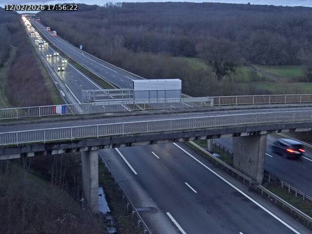 <h2>Caméra autoroute France - A31, Zoufftgen direction Luxembourg-ville, à la frontière entre la France et le Luxembourg</h2>
