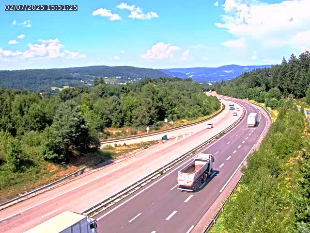 Caméra autoroute France - N57, Côte de la demoiselle direction Remiremont