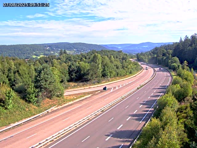 Caméra autoroute France - N57, Côte de la demoiselle direction Remiremont