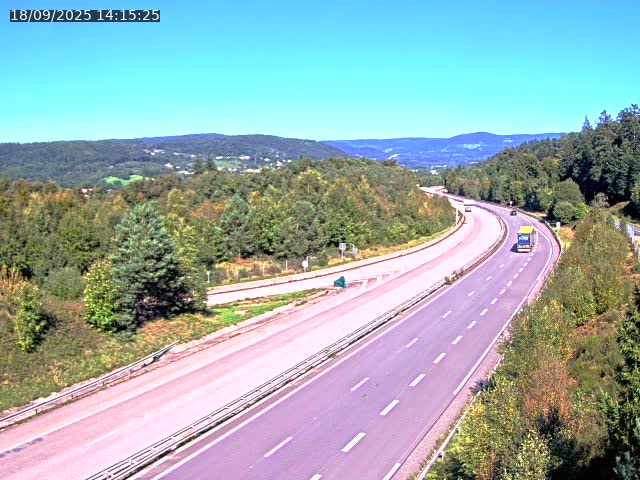 <h2>Caméra autoroute France - N57, Côte de la demoiselle direction Remiremont</h2>