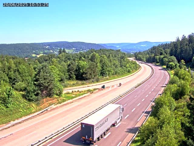 Caméra autoroute France - N57, Côte de la demoiselle direction Remiremont