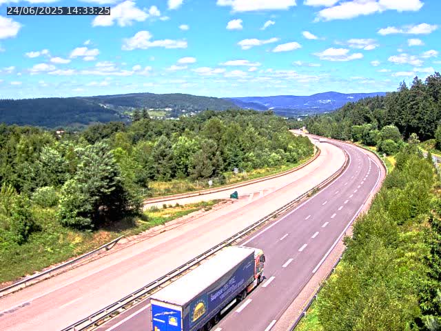 Caméra autoroute France - N57, Côte de la demoiselle direction Remiremont