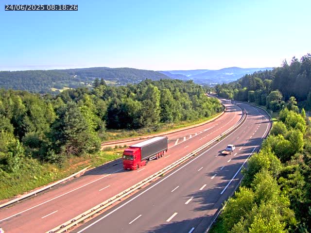 Caméra autoroute France - N57, Côte de la demoiselle direction Remiremont