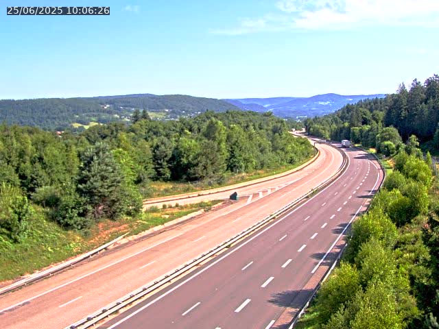 Caméra autoroute France - N57, Côte de la demoiselle direction Remiremont