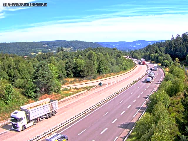 Caméra autoroute France - N57, Côte de la demoiselle direction Remiremont