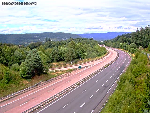 Caméra autoroute France - N57, Côte de la demoiselle direction Remiremont