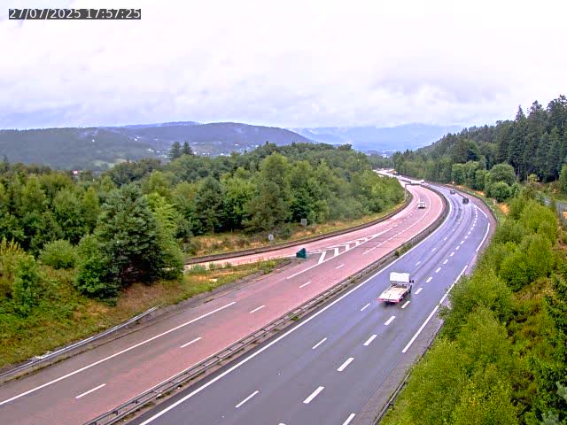 Caméra autoroute France - N57, Côte de la demoiselle direction Remiremont