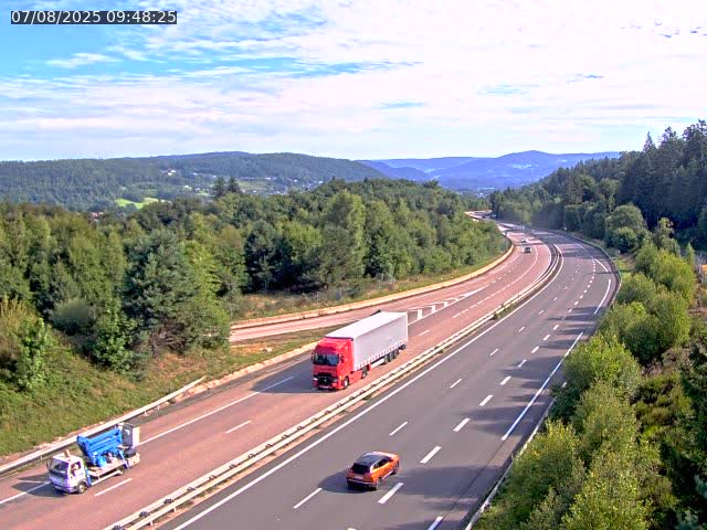 Caméra autoroute France - N57, Côte de la demoiselle direction Remiremont
