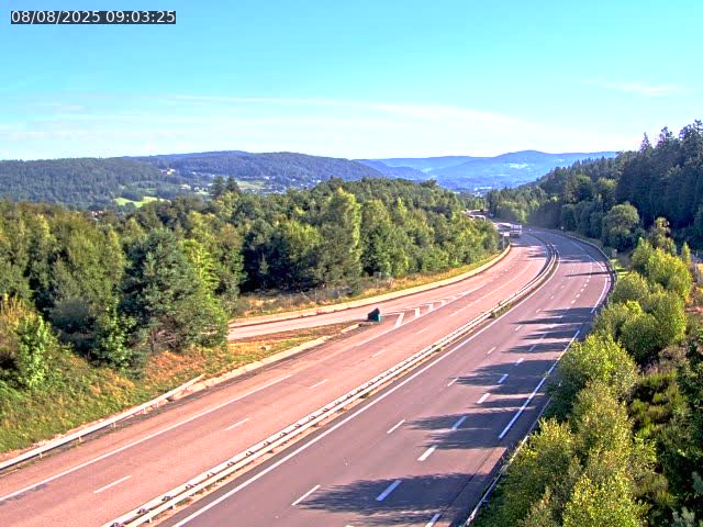 Caméra autoroute France - N57, Côte de la demoiselle direction Remiremont