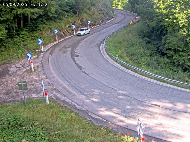 <h2>Webcam dans le Jura, sur la N5 dans la côte des Rousses à proximité de Morez</h2>