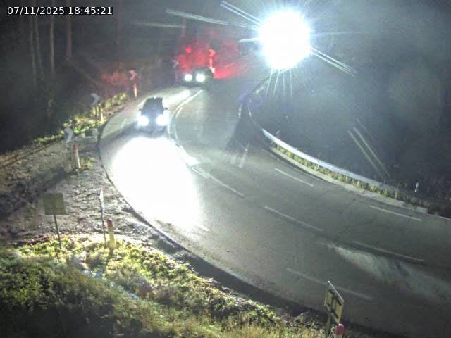 Webcam dans le Jura, sur la N5 dans la côte des Rousses à proximité de Morez