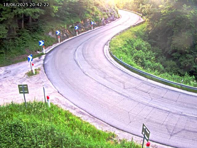 Webcam dans le Jura, sur la N5 dans la côte des Rousses à proximité de Morez