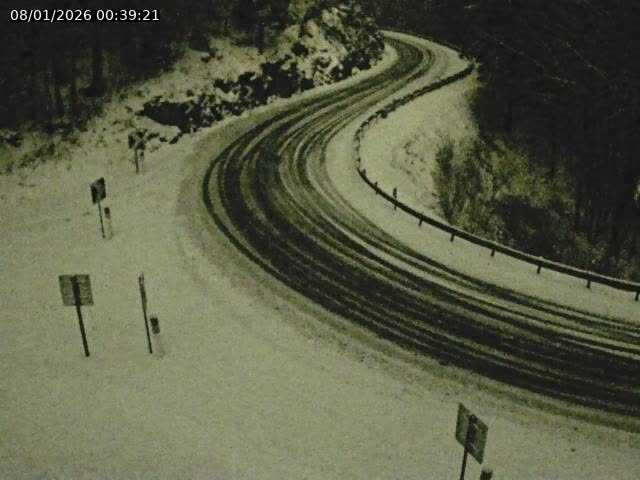 Webcam dans le Jura, sur la N5 dans la côte des Rousses à proximité de Morez