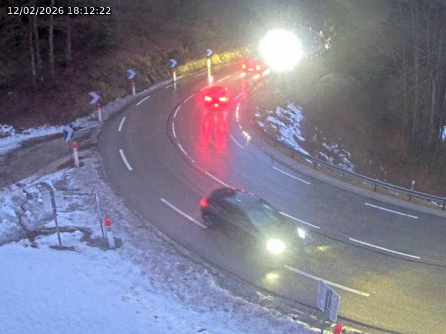 <h2>Webcam dans le Jura, sur la N5 dans la côte des Rousses à proximité de Morez</h2>