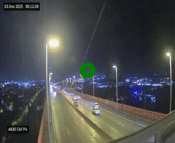 <h2>Webcam autoroute sur le périphérique de Bordeaux (A630) au nord de la ville. Caméra située sur le Pont d'Aquitaine.</h2>