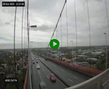 <h2>Webcam autoroute sur le périphérique de Bordeaux (A630) au nord de la ville. Caméra située sur le Pont d'Aquitaine.</h2>