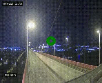 <h2>Webcam autoroute sur le périphérique de Bordeaux (A630) au nord de la ville. Caméra située sur le Pont d'Aquitaine.</h2>