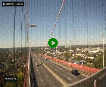 <h2>Webcam autoroute sur le périphérique de Bordeaux (A630) au nord de la ville. Caméra située sur le Pont d'Aquitaine.</h2>