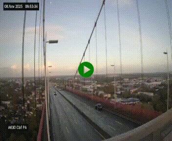 <h2>Webcam autoroute sur le périphérique de Bordeaux (A630) au nord de la ville. Caméra située sur le Pont d'Aquitaine.</h2>