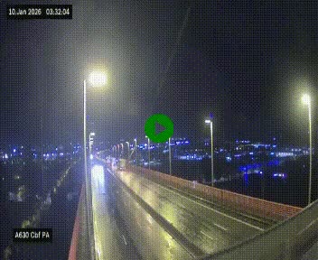 <h2>Webcam autoroute sur le périphérique de Bordeaux (A630) au nord de la ville. Caméra située sur le Pont d'Aquitaine.</h2>