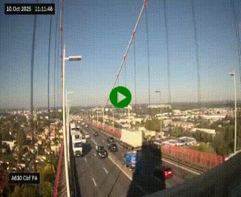 <h2>Webcam autoroute sur le périphérique de Bordeaux (A630) au nord de la ville. Caméra située sur le Pont d'Aquitaine.</h2>