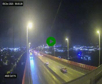 <h2>Webcam autoroute sur le périphérique de Bordeaux (A630) au nord de la ville. Caméra située sur le Pont d'Aquitaine.</h2>