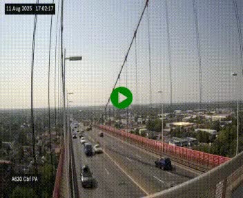 <h2>Webcam autoroute sur le périphérique de Bordeaux (A630) au nord de la ville. Caméra située sur le Pont d'Aquitaine.</h2>