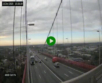 <h2>Webcam autoroute sur le périphérique de Bordeaux (A630) au nord de la ville. Caméra située sur le Pont d'Aquitaine.</h2>