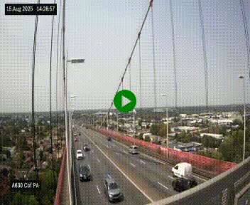 <h2>Webcam autoroute sur le périphérique de Bordeaux (A630) au nord de la ville. Caméra située sur le Pont d'Aquitaine.</h2>