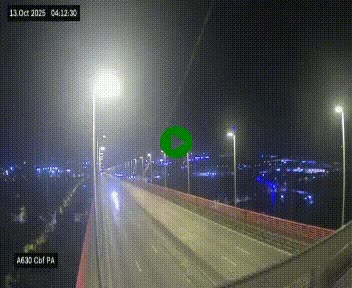 <h2>Webcam autoroute sur le périphérique de Bordeaux (A630) au nord de la ville. Caméra située sur le Pont d'Aquitaine.</h2>